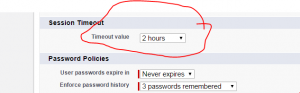 Session Time Out At Profile Level