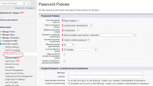 password policies