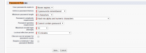password policies