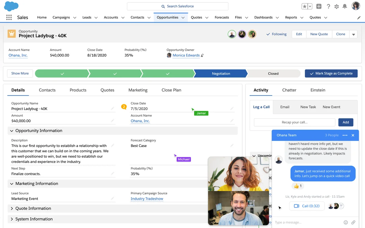 Slack Salesforce acquisition integration for CRM records notifications and team workflows