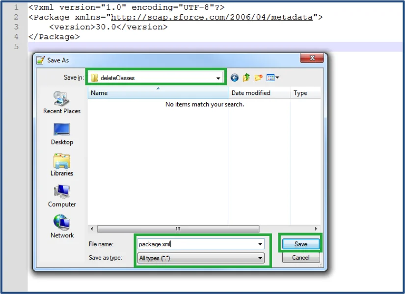 Force:source:delete command execution in terminal showing metadata deletion process