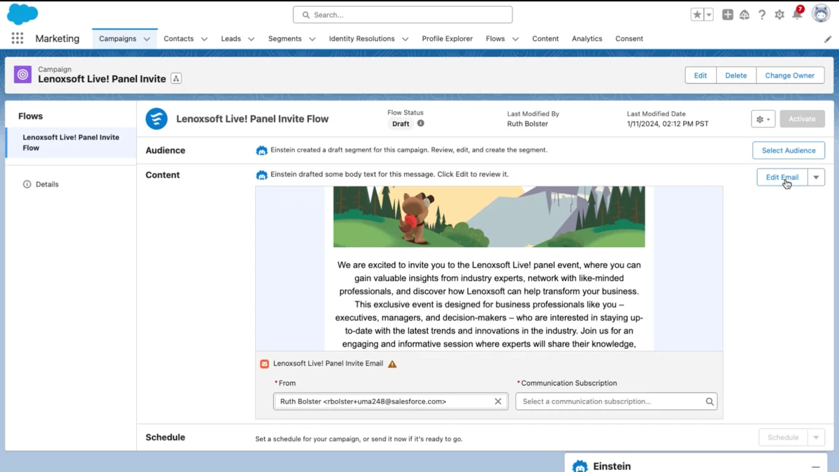 Marketing Cloud Growth workflow for evaluating HubSpot market share impact on Salesforce teams