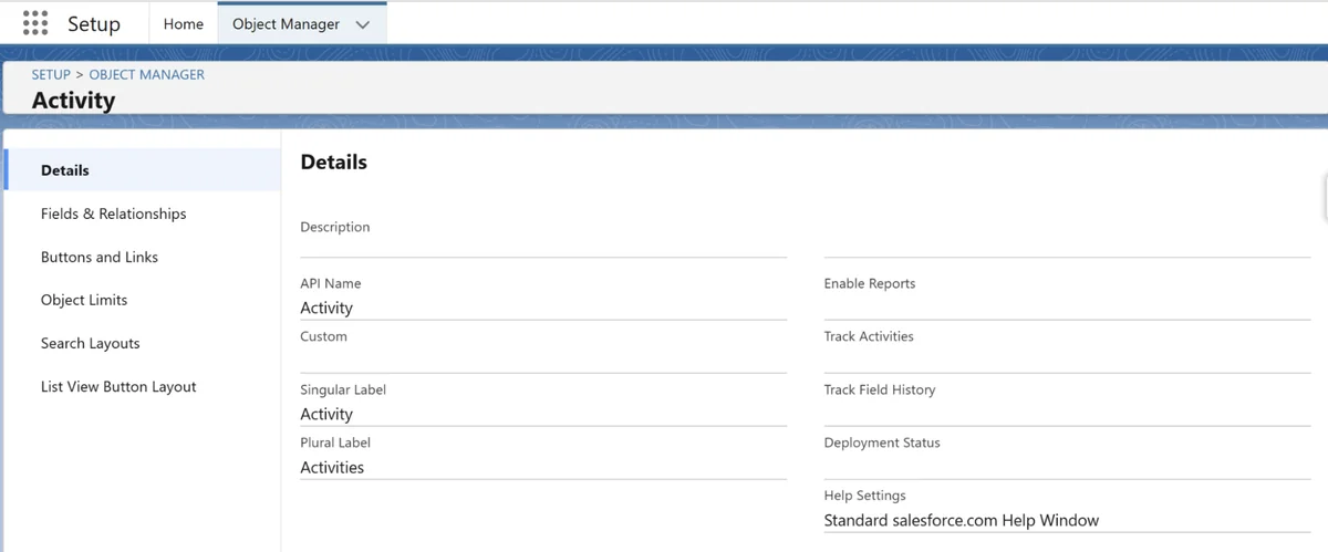 Activity object in Salesforce sharing fields between Task and Event records