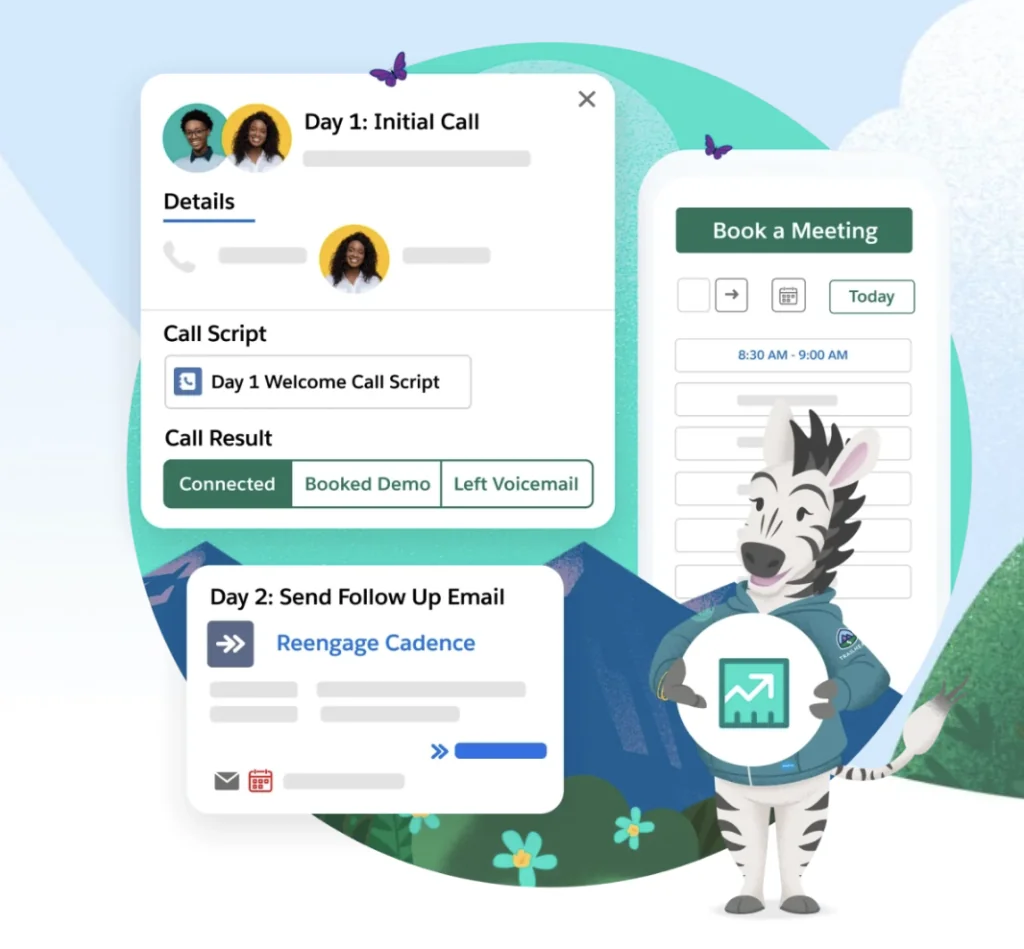 Sales engagement features overview in Salesforce setup menu