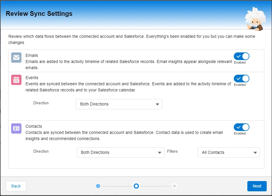 Einstein Activity Capture setup for Salesforce AI email and calendar sync