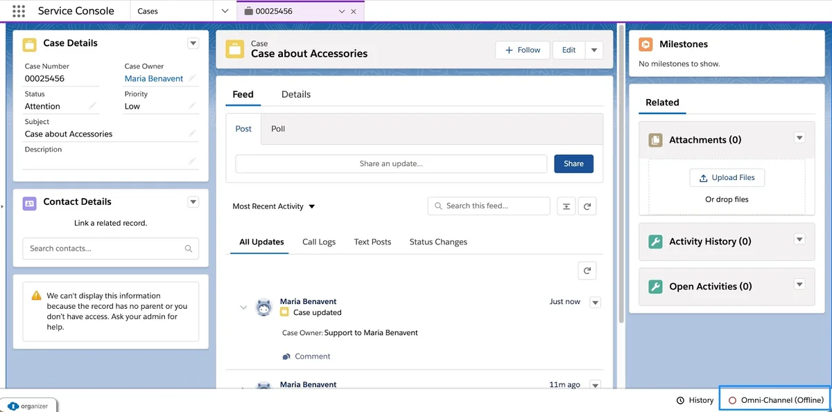 case status automation example for case object Salesforce records