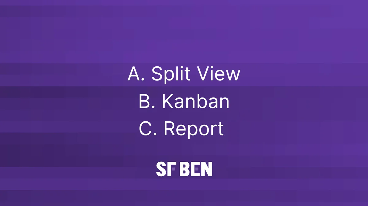 Salesforce list views and Kanban board configuration options