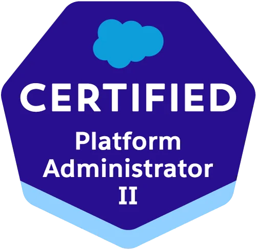 Salesforce Platform Administrator certification badge