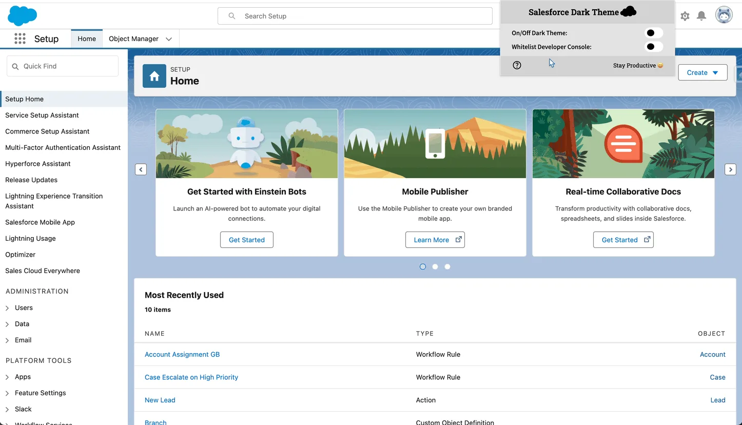 Salesforce Dark Mode Setup Guide | SalesforceTutorial