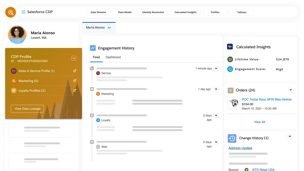 Data 360 engagement data and insight data flow for Salesforce admins