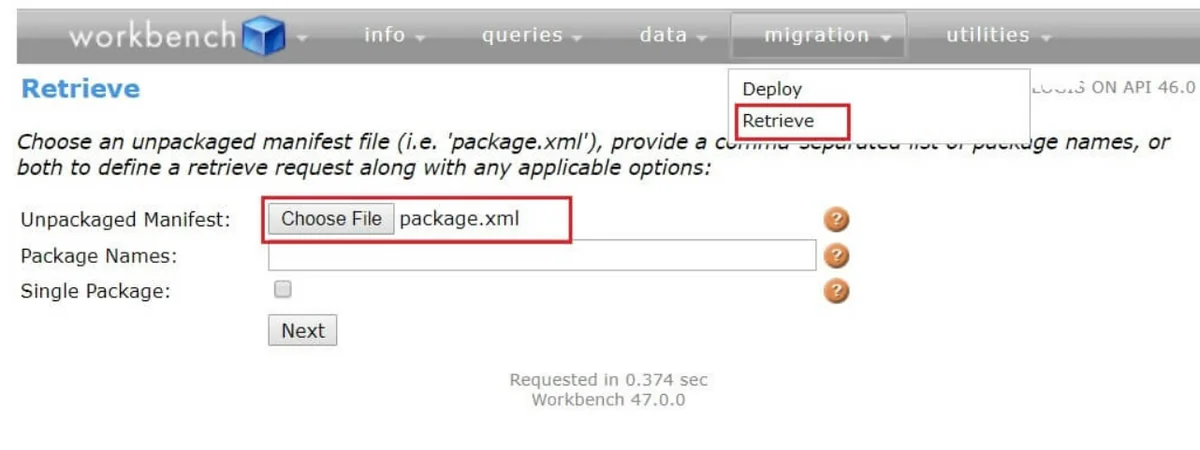 Metadata API workflow for deployment in Salesforce environments