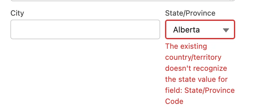 Data conversion results showing mapping errors and successful conversions