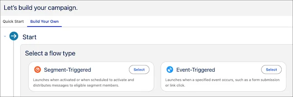 Marketing Cloud campaign builder options introduced around the Summer 25 release