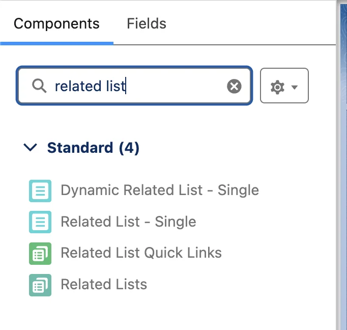 Lightning App Builder related list components for Salesforce record pages