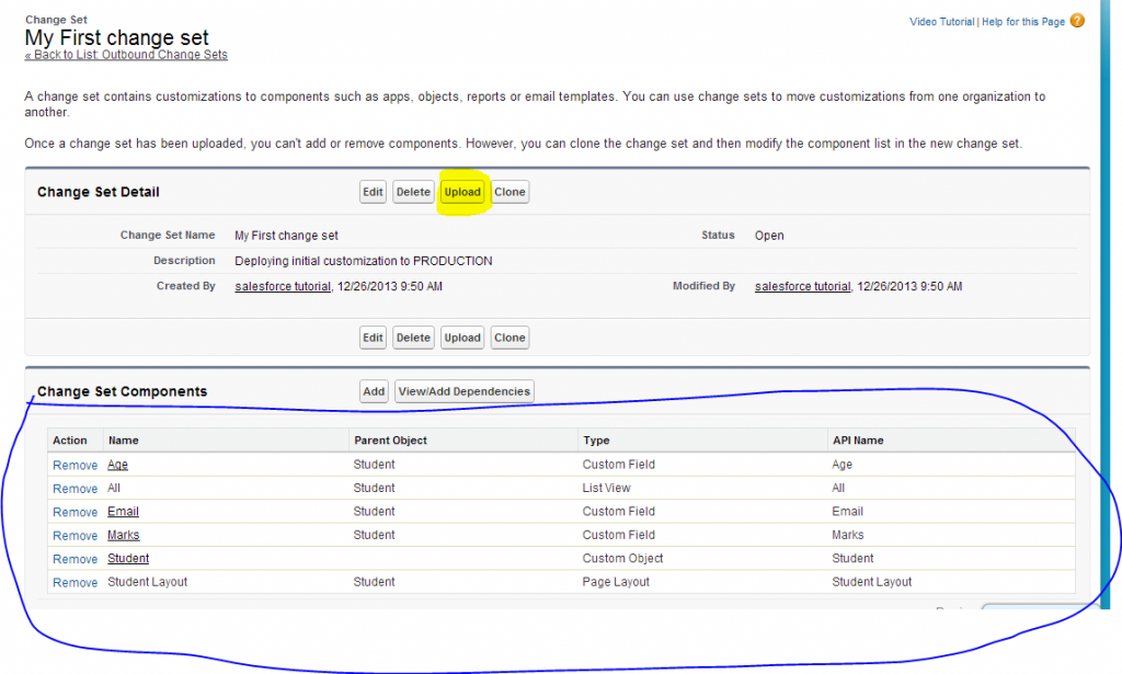 deploy page layout assignment salesforce change set