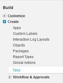 How to create Custom Tabs in sfdc