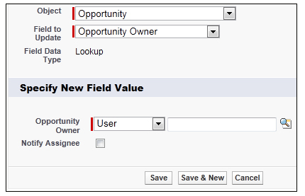 How to create field Updates for workflow rules and approval processes