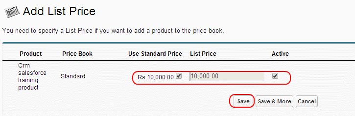 Adding product and price book to an opportunity in salesforce