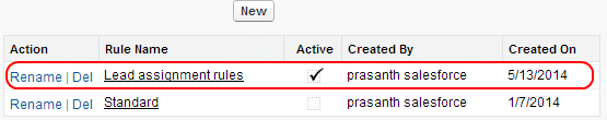 manage lead assignment rules