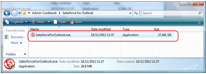 Installing Salesforce for Outlook Software on a local machine