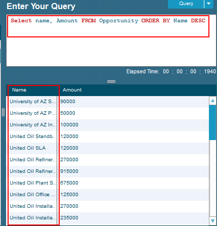 SOQL ORDER BY Clause | ASC, DESC
