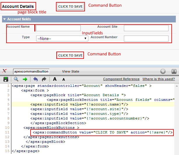 How To Use Apex Commandbutton Salesforce Developer How To Use Apex Commandbutton Salesforce Developer