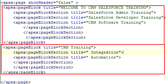 Visualforce Apex Pageblocksection Salesforce Developer