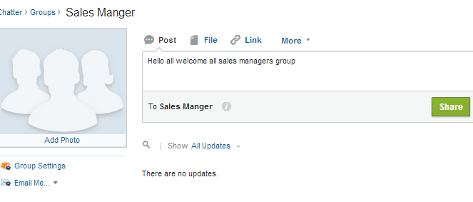 Working With Chatter Group Salesforce Tutorial Working With Chatter Group Salesforce Tutorial