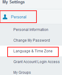 Time Zone Settings in Salesforce.com