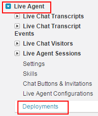 Creating deployments in Salesforce live agent - SFDC Tutorials