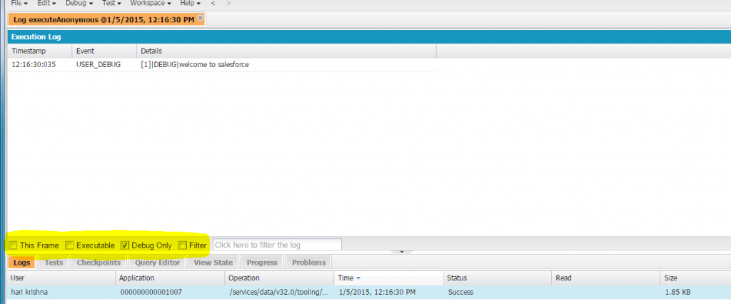 How To Use Developer Console In Salesforce Salesforce Tutorial