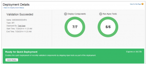 What is Quick deploy - Quick deployments in Salesforce