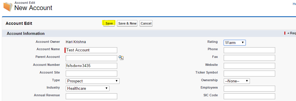 account assignment in salesforce