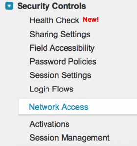 Network Based Security in Salesforce.com