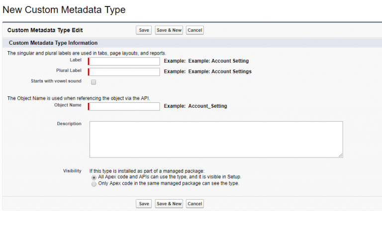 custom content type salesforce