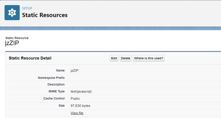 Zipping Files in Salesforce using JSZIP